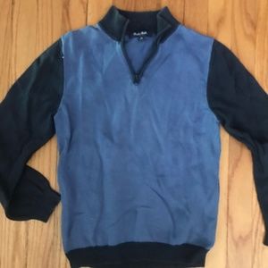 Boy's Blue Brooks Brothers Quarter Zip